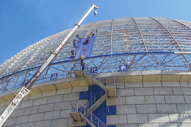 茂名发电厂球形网架